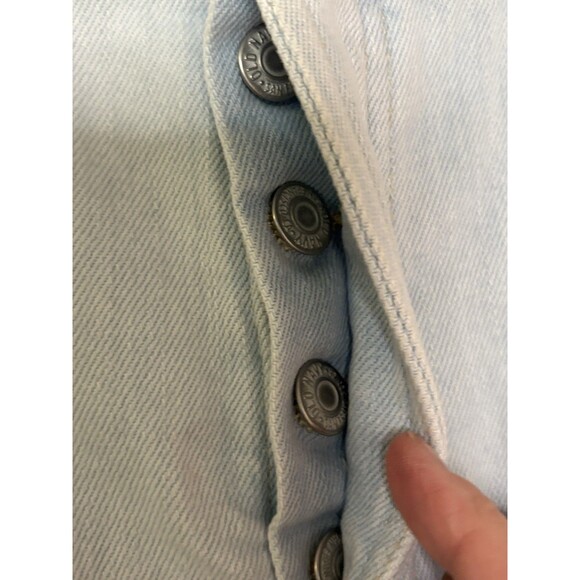 Old Navy High Rise OG Straight Short denim shorts Women’s Size 10 Raw Hem - Picture 3 of 9